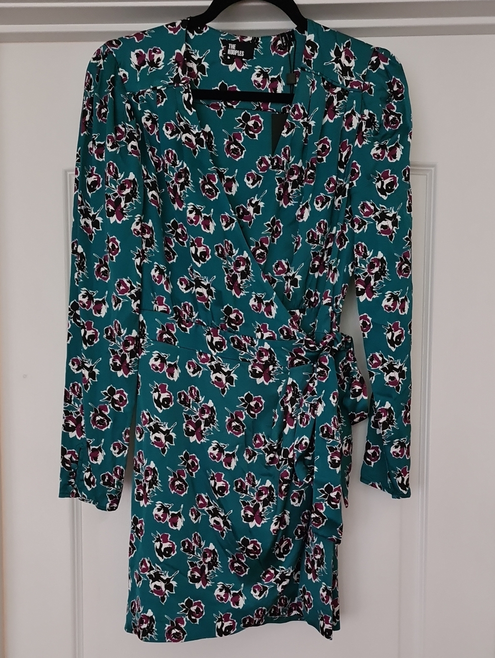 The Kooples NWT Rock Roses Floral Wrap Dress